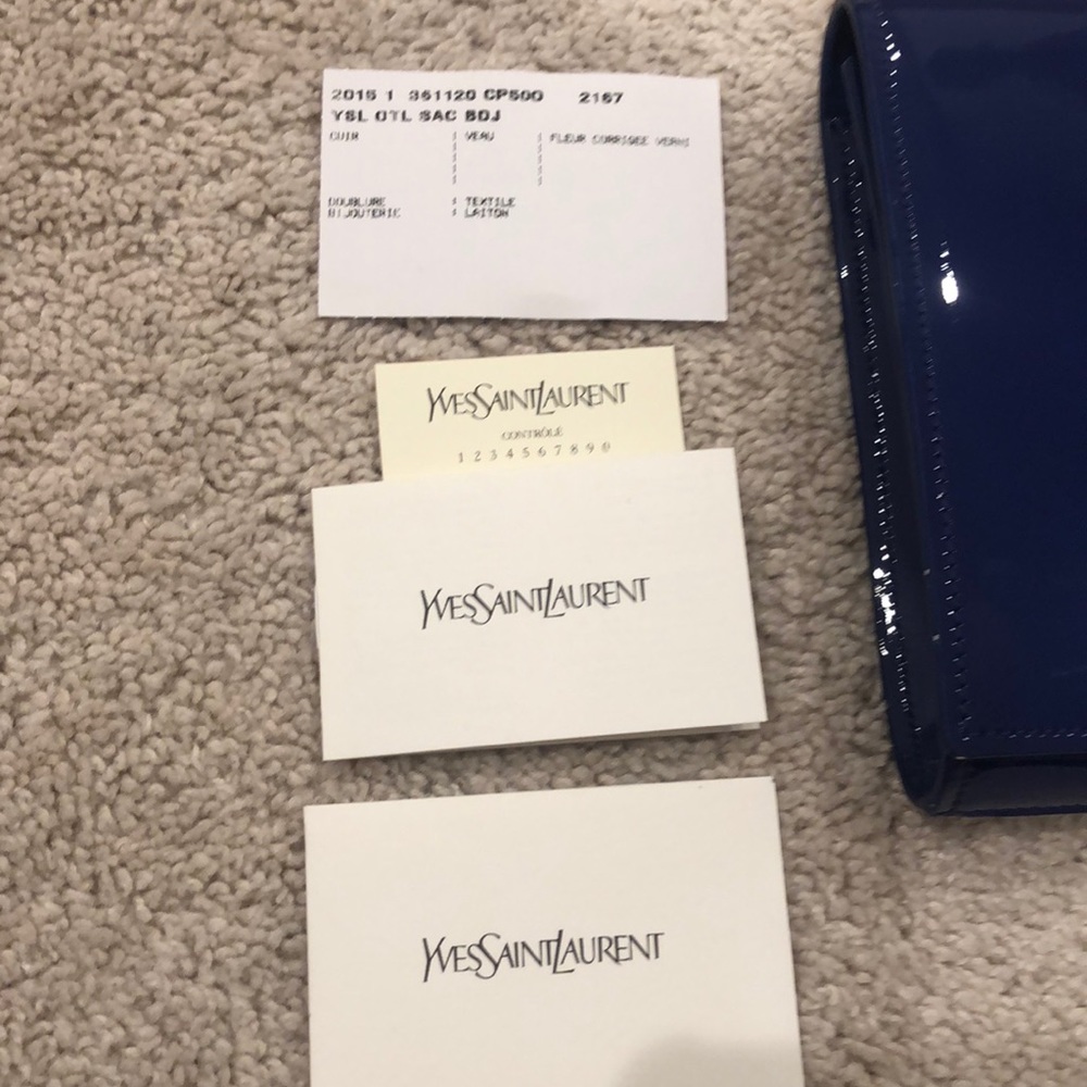 Patent Authentic YSL clutch - Picture 2 of 7